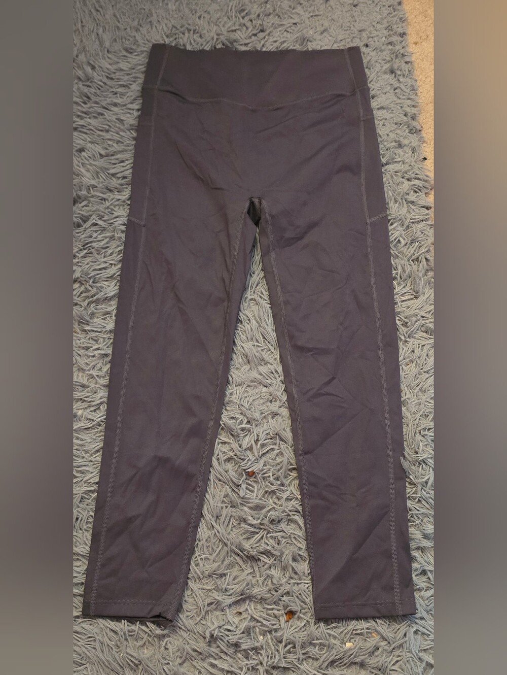Women's High-Waist Leggings in Charcoal Gray Size 2XL